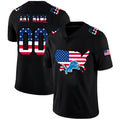 Custom1 Detroit Lions Football Black Limited Fashion Flag Stitched American Football Jerseys