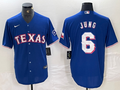 Men's Texas Rangers Josh Jung #6 Royal Alternate Replica Player Jersey1