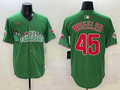 Men's Philadelphia Phillies Zack Wheeler #45 Green Replica Team Jersey1