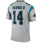 C.Panthers #14 Sam Darnold Gray Stitched Player Game Football Jerseys