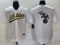 Men's Oakland Athletics White Home Replica Game Jersey1