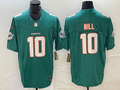 Men's Miami Dolphins Tyreek Hill #10 Aqua Game Jersey1