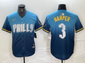 Men's Philadelphia Phillies Bryce Harper #3 Blue 2024 City Connect Limited Player Jersey1