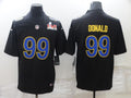 Men's Los Angeles Rams Aaron Donald #99 Black Game Jersey1