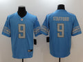 Men's Detroit Lions Matthew Stafford #9 Blue Player Game Jersey1