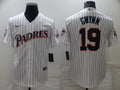 Men's San Diego Padres Tony Gwynn #19 White Replica Team Jersey1