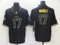 Men's Miami Dolphins Jaylen Waddle #17 Black Game Jersey1