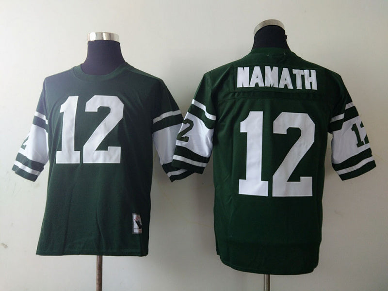 Men's New York Jets Joe Namath  Green Legacy Replica Jersey1