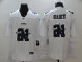 Men's Dallas Cowboys #21 Ezekiel Elliott White Player Game Jersey1