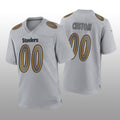 Custom1 Pittsburgh Steelers Gray Atmosphere Game Jersey1 Stitched American Football Jerseys