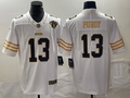 Men's San Francisco 49ers Brock Purdy #13 White 75th Anniversary Game Jersey1