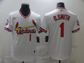 Men's St. Louis Cardinals Ozzie Smith #1 White Authentic Game Jersey1