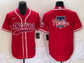 Men's Philadelphia Phillies Red Replica Team Jersey1 Joint Edition