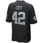 Ronnie Lott Las Vegas Raiders Nike Game Retired   Jersey - Black