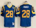 Men's San Louis Rams Marshall Faulk  Blue Legacy Replica Jersey1