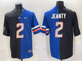 Men's Las Vegas Raiders Ashton Jeanty #2 Black/Blue Game Jersey