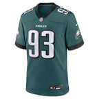 Men's Philadelphia Eagles Milton Williams Nike Midnight Green Team Game Jersey