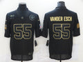 Men's Dallas Cowboys Leighton Vander Esch #55 Black Player Game Jersey1