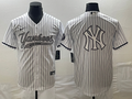 Men's New York Yankees White Player Jersey1 Joint Edition