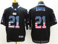 Men's Indianapolis Colts Vontae Davis #21 Black Game Jersey1
