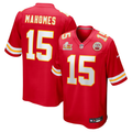 Men's Kansas City Chiefs Patrick Mahomes #15 Red Super Bowl LIX Game Jersey1