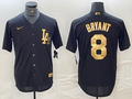 Men's Los Angeles Dodgers Kobe Bryant #8 Black Limited Player Jersey1