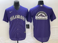 Men's Colorado Rockies Purple Alternate Replica Team Jersey1