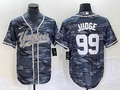 Men's New York Yankees Aaron Judge #99 Grey Camouflage Player Jersey1 Joint Edition