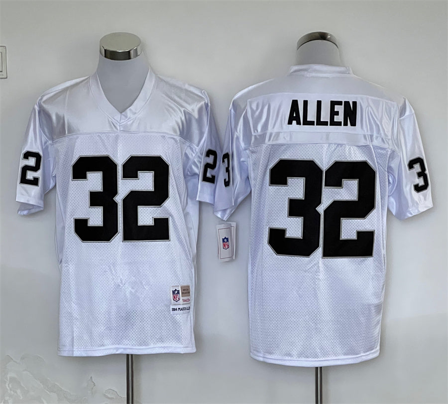 Men's Oakland Raiders Marcus Allen  White Legacy Replica Jersey1