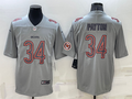 Men's Chicago Bears Walter Payton #34 Gray Atmosphere Fashion Game Jersey1