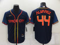 Men's Houston Astros Yordan Alvarez #44 Navy Space City Jersey1