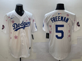Men's Los Angeles Dodgers Freddie Freeman #5 White Alternate Replica Player Jersey