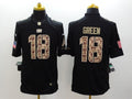 Men's Cincinnati Bengals A.J. Green #18 Black Team Game Jersey1