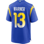 Kurt Warner Los Angeles Rams Nike Game Retired   Jersey - Royal