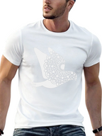 Dove Mandala Graphic Black T-Shirt
