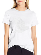 Dove Mandala Graphic Black T-Shirt