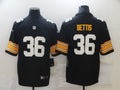 Men's Pittsburgh Steelers Jerome Bettis #36 Black Player Game Jersey1