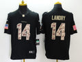 Men's Miami Dolphins Jarvis Landry #14 Black Game Player Jersey1