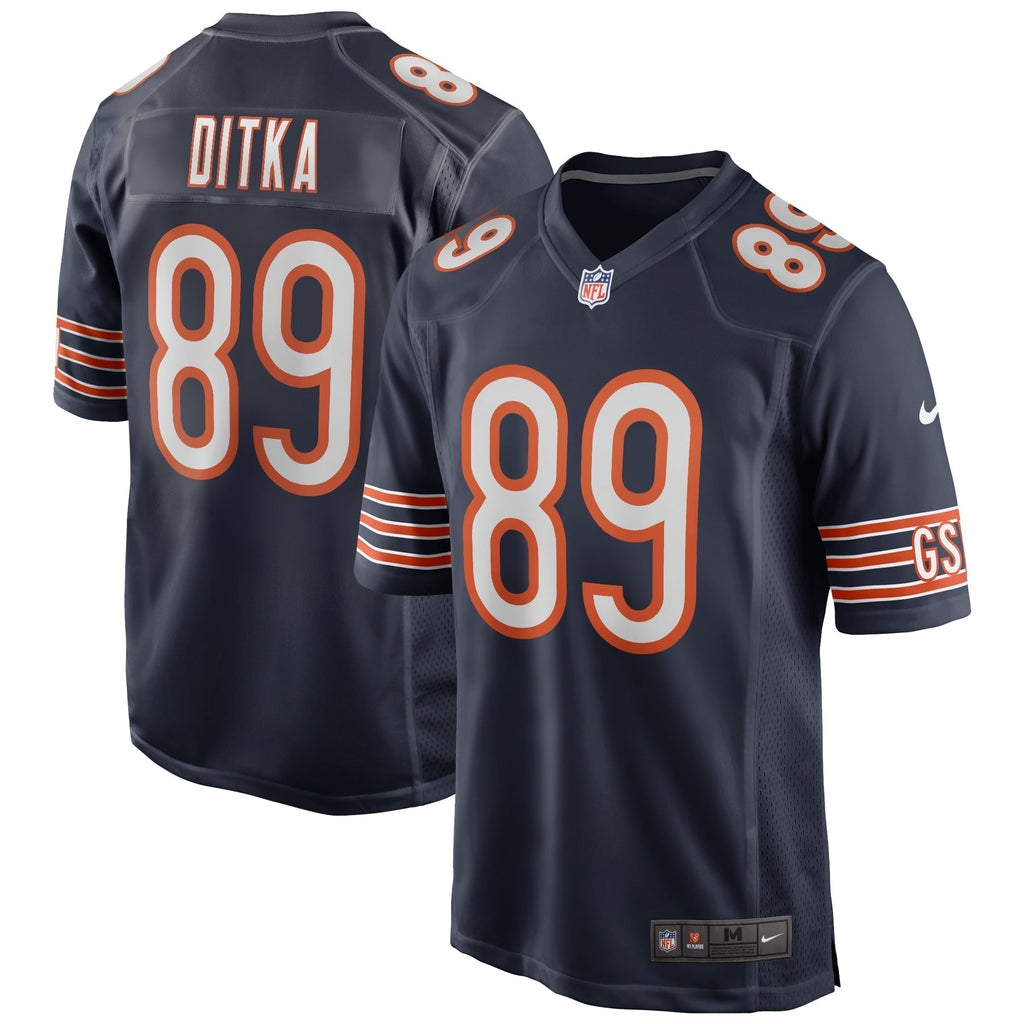 Mike Ditka Chicago Bears Nike Game Retired   Jersey - Navy