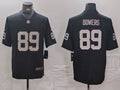 Men's Las Vegas Raiders Brock Bowers #89 Black 2024 NFL Draft First Round Pick Player Game Jersey1
