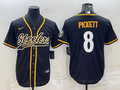 Men's Pittsburgh Steelers Kenny Pickett #8 Black Player Jersey1