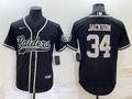 Men's Las Vegas Raiders Bo Jackson #34 Black Player Jersey1 Joint Edition