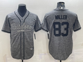 Men's Las Vegas Raiders Darren Waller #83 Gray Player Jersey1 Joint Edition