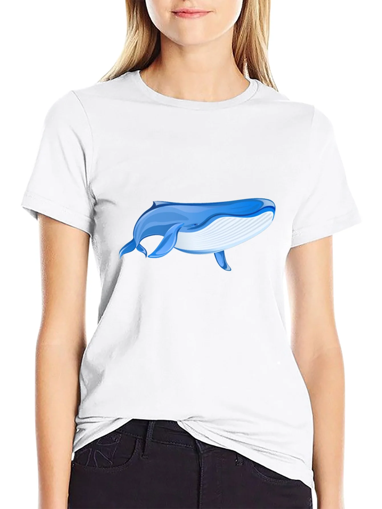 Whale Graphic Black T-Shirt - Ocean Lover Tee