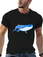 Whale Graphic Black T-Shirt - Ocean Lover Tee