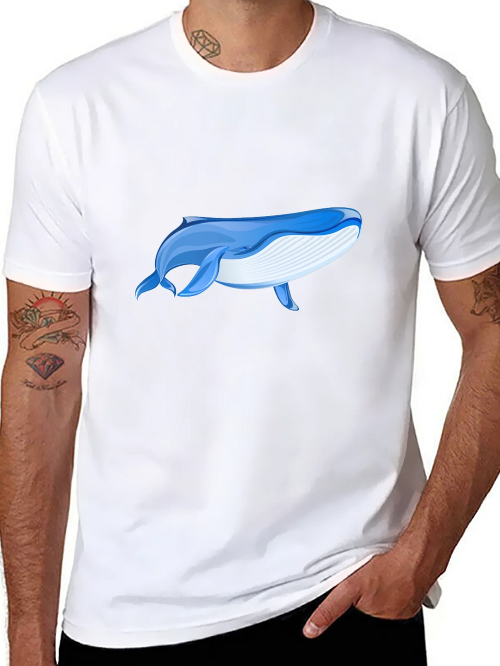 Whale Graphic Black T-Shirt - Ocean Lover Tee