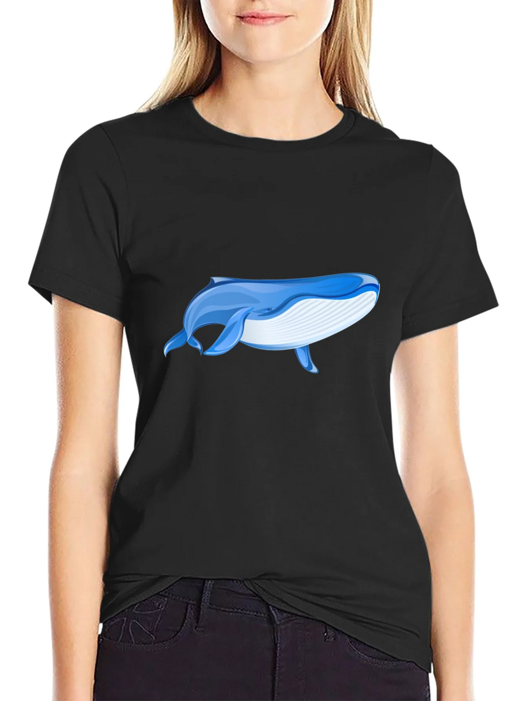 Whale Graphic Black T-Shirt - Ocean Lover Tee
