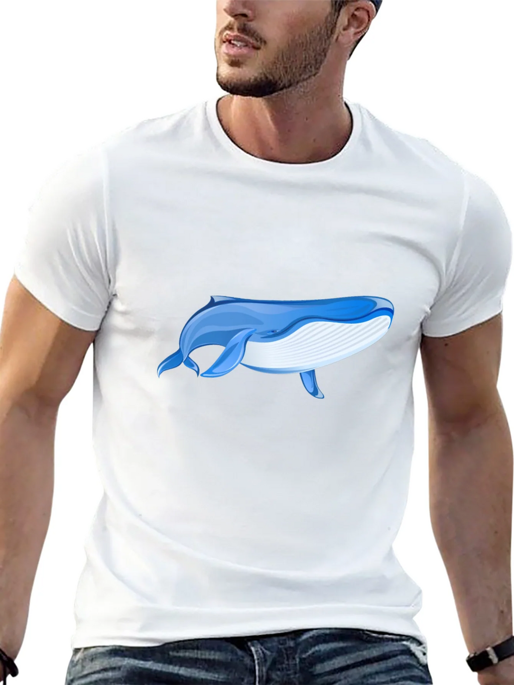 Whale Graphic Black T-Shirt - Ocean Lover Tee