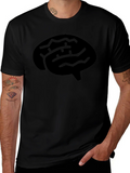 Brain Graphic Tee - Mens Black T-Shirt