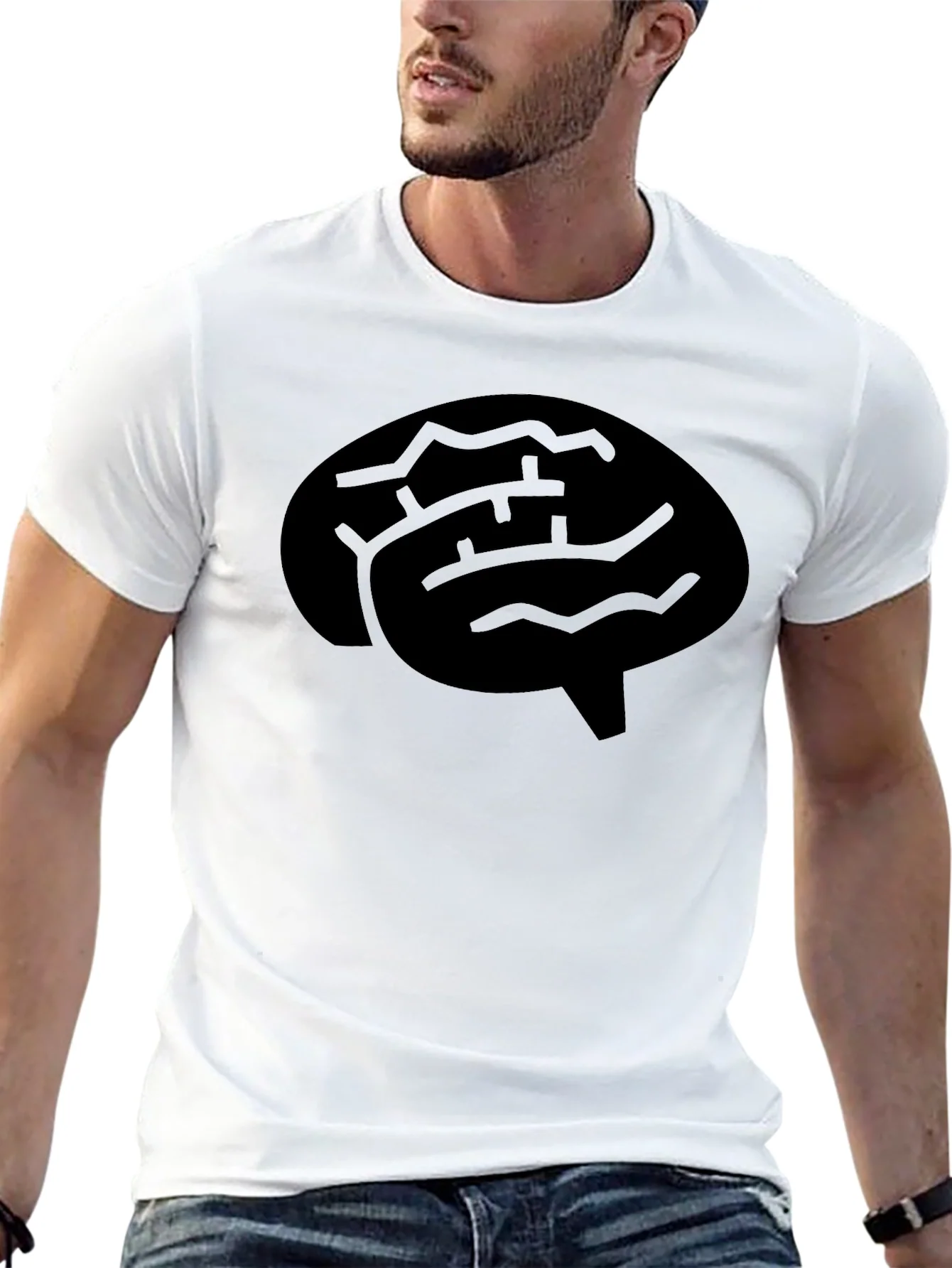 Brain Graphic Tee - Mens Black T-Shirt